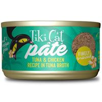 Tiki Cat Pate Tuna &amp; Chicken Recipe in Tuna Broth 2.8 oz. I027572