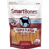 SmartBones Triple Flavor Ribs Made with Real Chicken, Beef &amp; Pork I027590