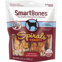 SmartBones Spirals Variety Pack Dog Treats 32 count I027592