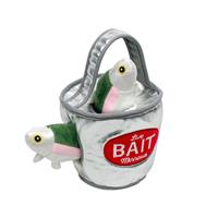 Tall Tails Bait Bucket Puzzle Dog Toy with Squeaker 9 in.