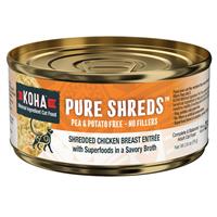 KOHA Pure Shreds Shredded Chicken Breast Entree for Cats 2.8 oz. I028197