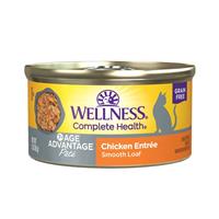 Wellness Complete Health 7+ Age Advantage Pate Chicken Entree Cat Food 3 oz.  I028212