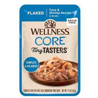 Wellness CORE Tiny Tasters Flaked Tuna &amp; Shrimp Recipe for Cats 1.75 oz. I028222