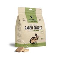 Vital Essentials Freeze Dried Rabbit Dinner Patties Raw Food for Dogs 14 oz. I028423