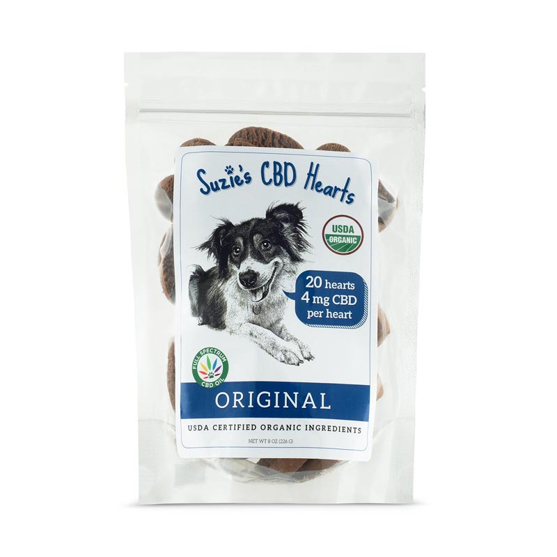 Suzie&#39;s CBD Hearts Original Treats for Dogs 7 oz. I028606