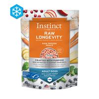 Instinct Raw Longevity Frozen Bites For Adult Dogs Wild-Caught Alaskan Pollock Recipe 4 lbs.