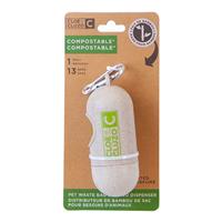 CLOEeCLUZO Bamboo Pet Waste Bag Dispenser I029134