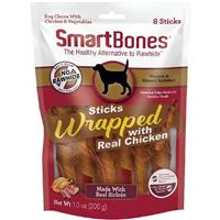 SmartBones Sticks Wrapped with Real Chicken Dog Treats 8 Sticks  I029153