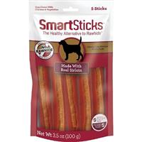 SmartBones SmartSticks Made with Real Sirloin Dog Treats 5 count  I029154