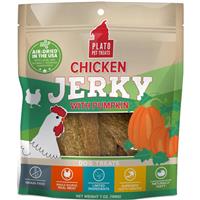 Plato Pet Treats Chicken Jerky with Pumpkin Dog Treats 7 oz. I029164