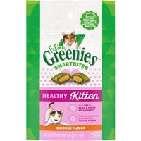 Feline Greenies Smartbites Healthy Kitten Chicken Flavor 2.1 oz. I029344