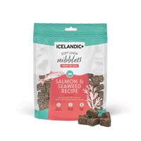 Icelandic+ Soft Chew Nibblets Salmon &amp; Seaweed Recipe Cat Treat 2.25 oz I029469
