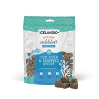 Icelandic+ Soft Chew Nibblets Cod Liver &amp; Seaweed Recipe Cat Treats 2.25 oz. I029471