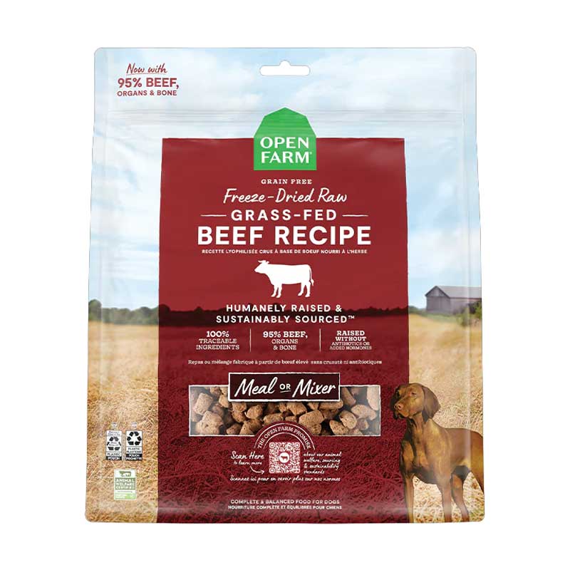 Open Farm Freeze Dried Raw Grass-Fed Beef 3.5oz I029511