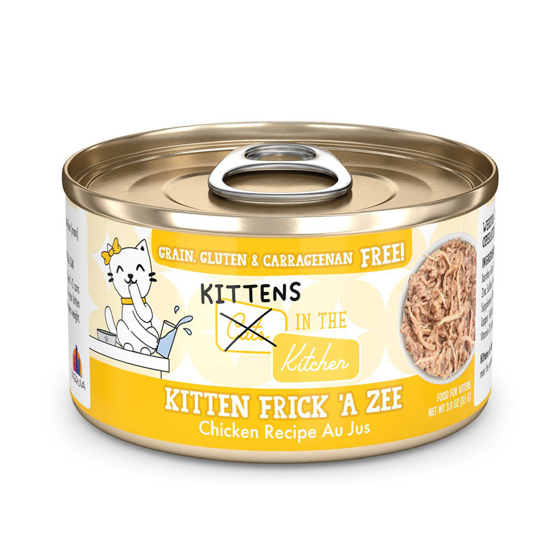 WERUVA Cats in the Kitchen Kitten Frick&#39;a Zee Chicken Recipe in Au Jus 3 oz. I029598