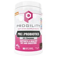 Nootie Progility Soft Chew Supplements Pre &amp; Probiotics with Enzymes 90ct I029664