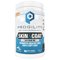Progility Skin and Coat with Krill Oil Soft Chew Dog Supplement 90ct  I029669