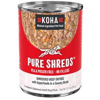 KOHA Pure Shreds Shredded Beef Entr&#233;e for Dogs 12.5oz I029672