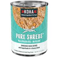 KOHA Pure Shreds Shredded Duck Entr&#233;e for Dogs 12.5oz I029673