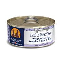 WERUVA Bed and Breakfast with Chicken, Egg, Pumpkin and Ham in Gravy Canned Dog Food 14 oz. 111548