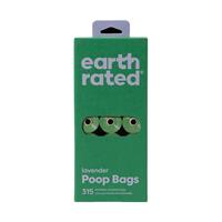 Earth Rated Poop Bags 315 ct Refill Bags, 21 rolls Lavender Scented