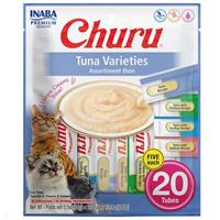 Inaba Churu Puree Cat Treats Tuna Variety Pack 20pk I029797
