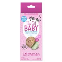 Tiki Cat Baby Mousse &amp; Shreds Chicken, Duck, and Duck Liver 1.9oz 3 pack I029983
