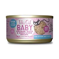 Tiki Cat Baby Chicken, Duck, &amp; Duck Liver 2.4oz 3 pack I029985