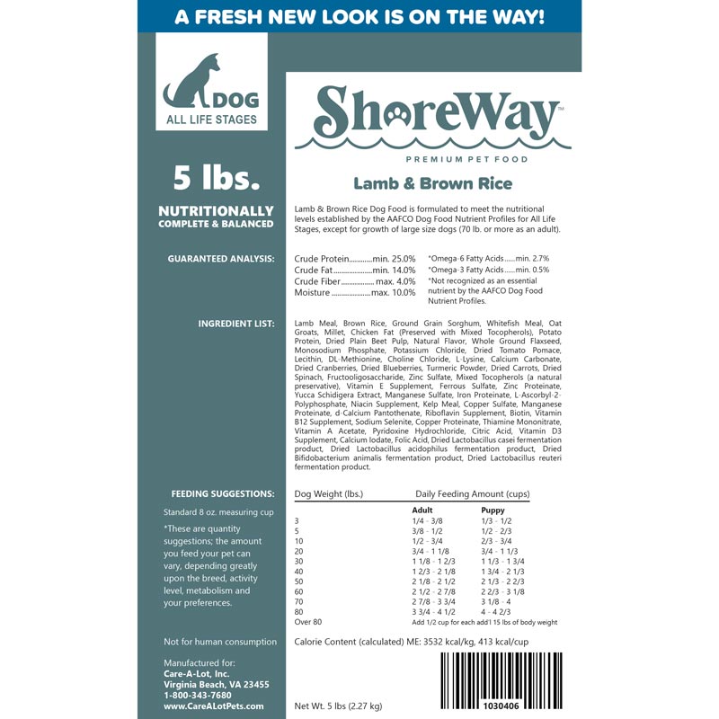 The PetWay Whole Life Lamb Meal &amp; Brown Rice Dry Dog Food I030406b