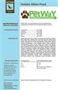 The PetWay Holistic Kitten Dry Food for Cats I030436b