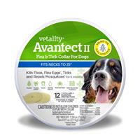 Vetality Avantect II Flea &amp; Tick Collar for Dogs 2ct I030479b