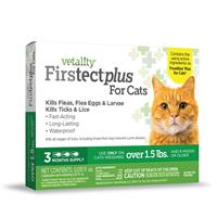 Vetality Firstect Plus Flea &amp; Tick Topical Protection for Cats I030484