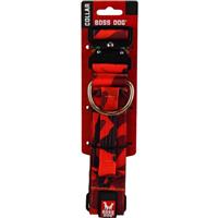 Boss Dog Tactical Collar Red Camo