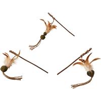 SPOT Naturals Silver Vine Teaser Wand Assorted Cat Toys