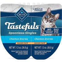 BLUE Tastefuls Spoonless Singles Chicken Entree Savory Pate 2.6 oz. I030685
