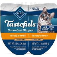 BLUE Tastefuls Spoonless Singles Turkey Entree Savory Pate 2.6 oz. I030687
