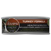 Dave’s Grain-Free Naturally Healthy Food Turkey Formula Can Food for Cats 5.5 oz. I030728
