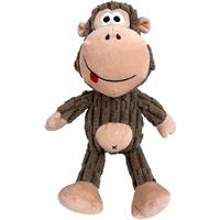 Shoreway Corduroy Monkey  Plush Dog Toy  I030830