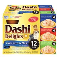 Inaba Dashi Delight Tuna Flavored Variety Pack Cat Food 30oz 12pk I030957