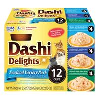 Inaba Dashi Delight Seafood Flavored Variety Pack Cat Food 30oz 12pk I030958