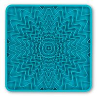 Messy Mutts Framed Interactive Silicone Lick Mat Blue 10&quot; X 10&quot; I031211