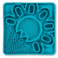 Messy Mutts Framed Interactive Silicone Multi-Surface Lick Mat Blue 10&quot; X 10&quot; I031215