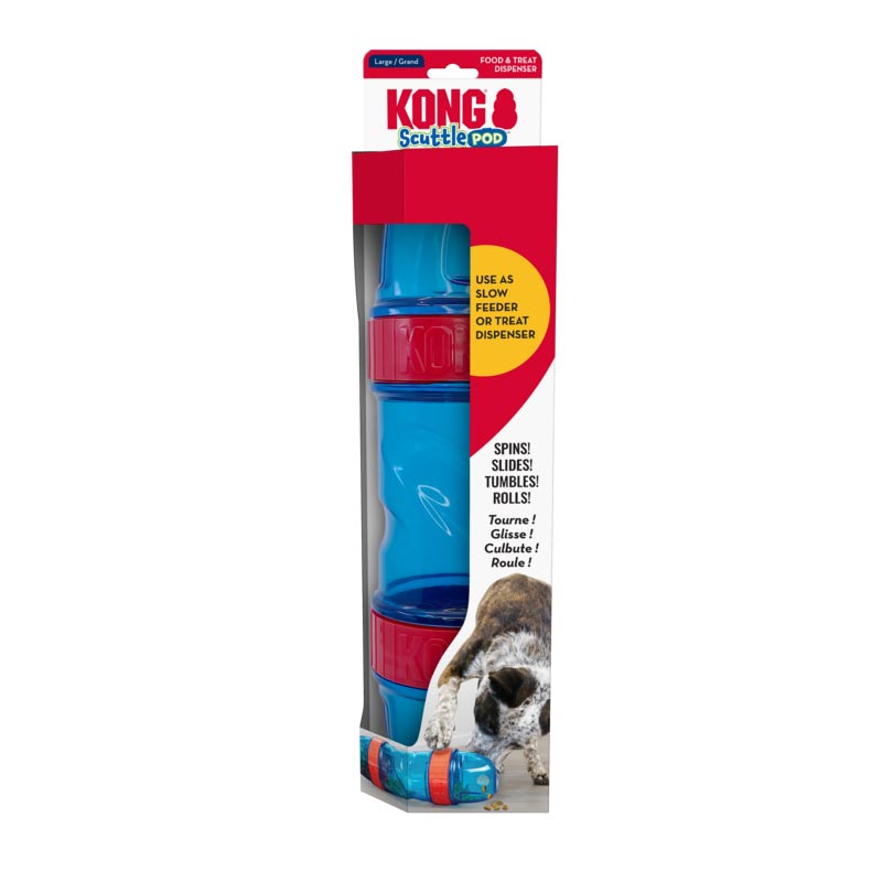 KONG Scuttle Pod Food &amp; Treat Dispenser Large I031560