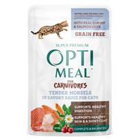 Optimeal Shrimp &amp; Salmon in Savory Sauce Wet Cat Food, 3-oz pouch I031594