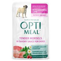 Optimeal Chicken &amp; Lamb in Savory Sauce Wet Dog Food, 3-oz pouch I031595