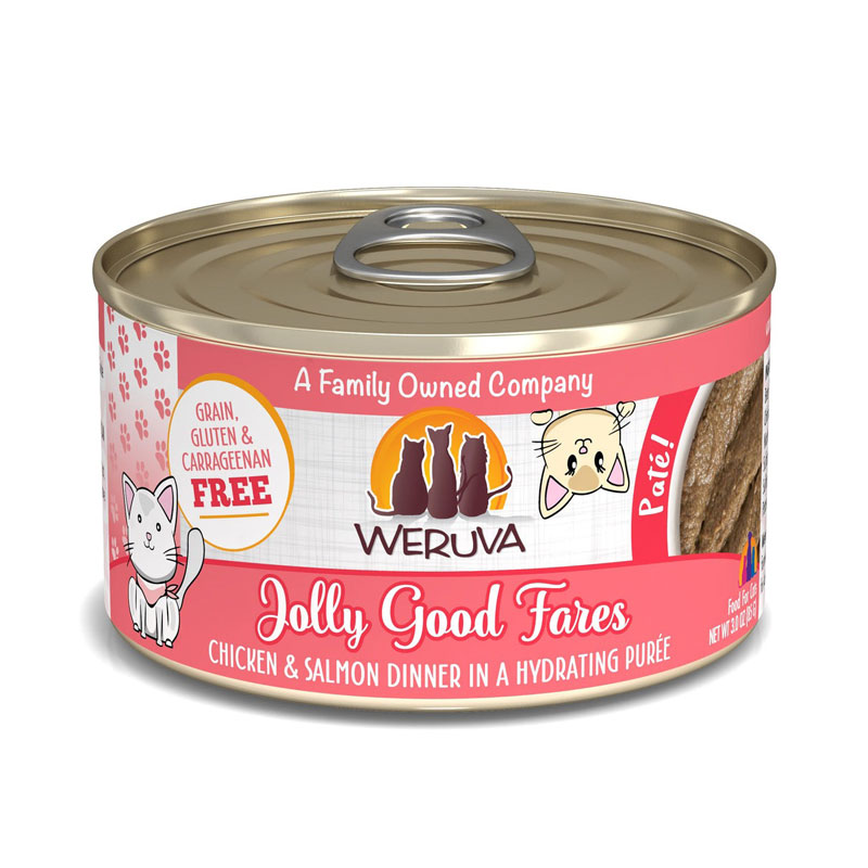WERUVA Jolly Good Fares Chicken &amp; Salmon Dinner in a Hydrating Pur&#233;e 3.0 oz. I031641