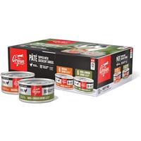 ORIJEN Premium Pate Variety 12 Pack Original Entree &amp; Duck &amp; Chicken Entree Cat Food I031835