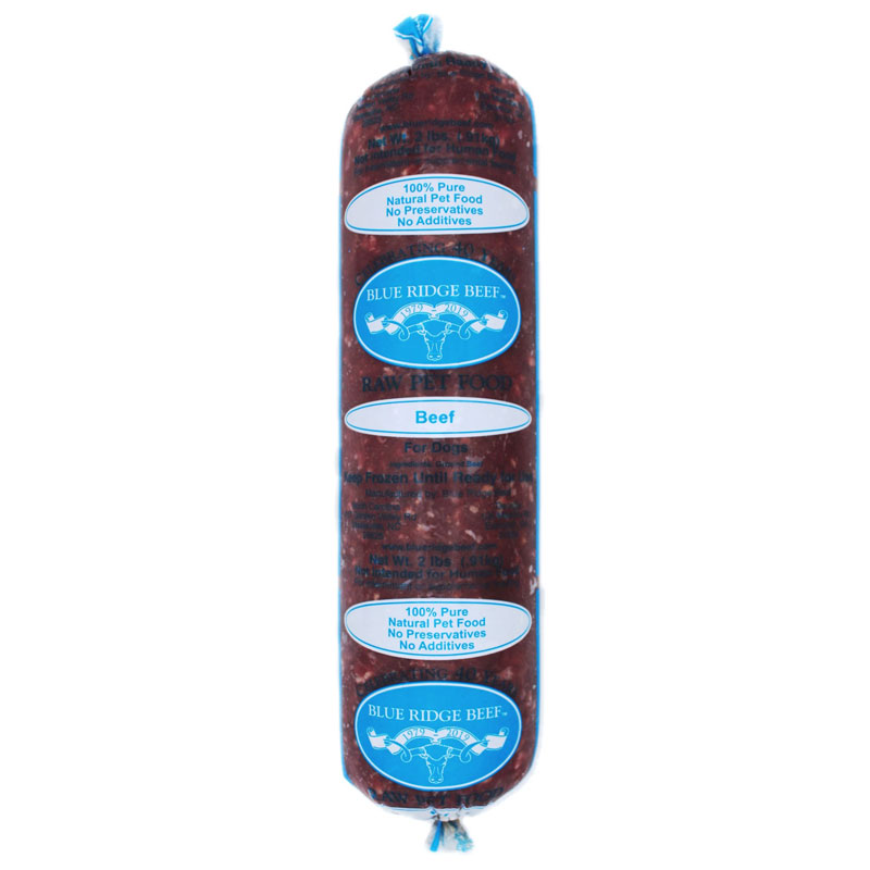 Blue Ridge Beef Raw Pet Food Beef for Dogs 2 lbs