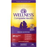 Wellness Complete Health Wholesome Grains Beef &amp; Barley Recipe for Adult Dogs I031955b