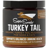 Super Snouts Turkey Tail Organic Mushrooms for Dogs &amp; Cats I032080b